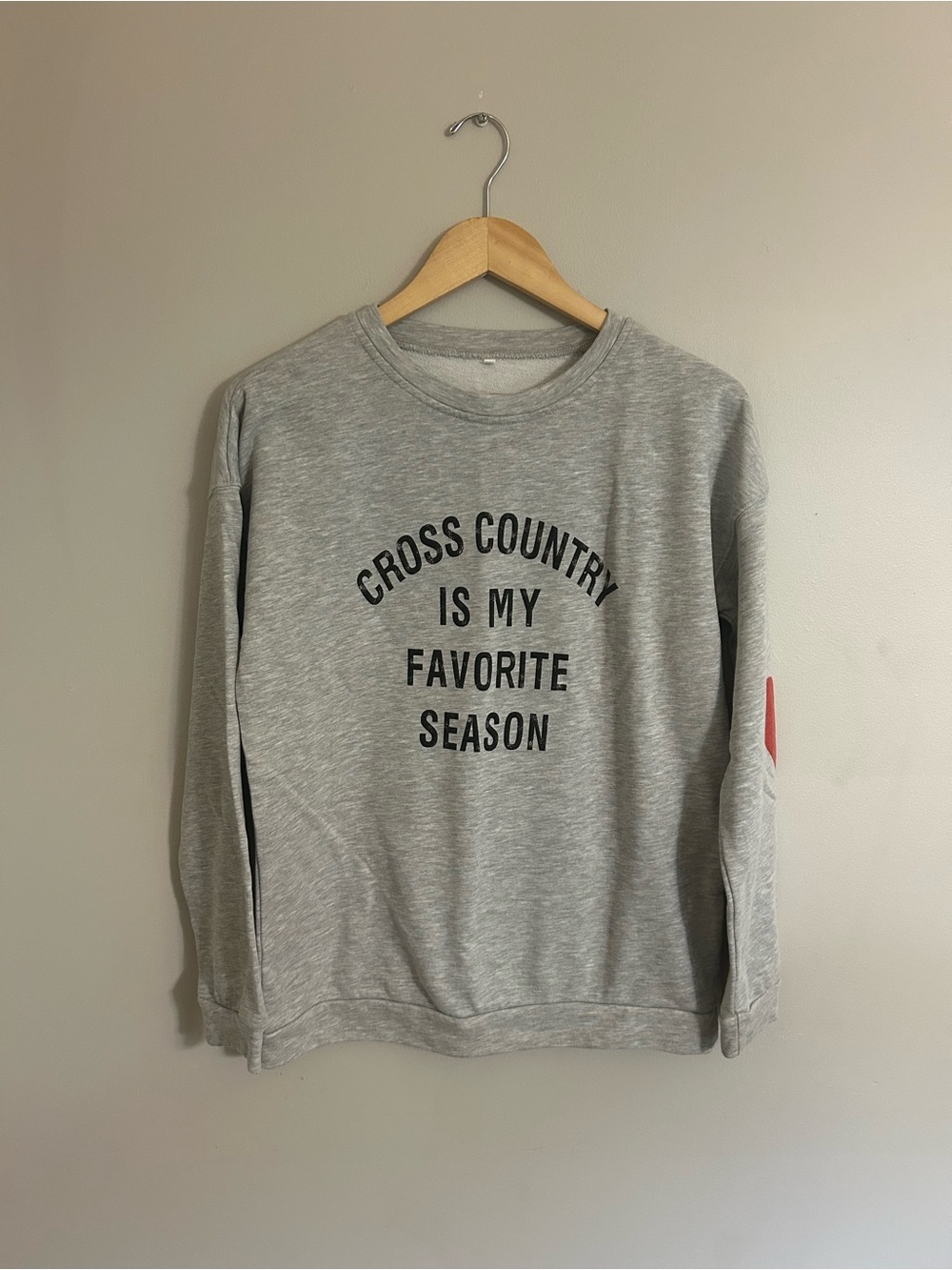 Women's Gray 'Cross Country Is My Favorite Season' Crewneck Sweatshirt